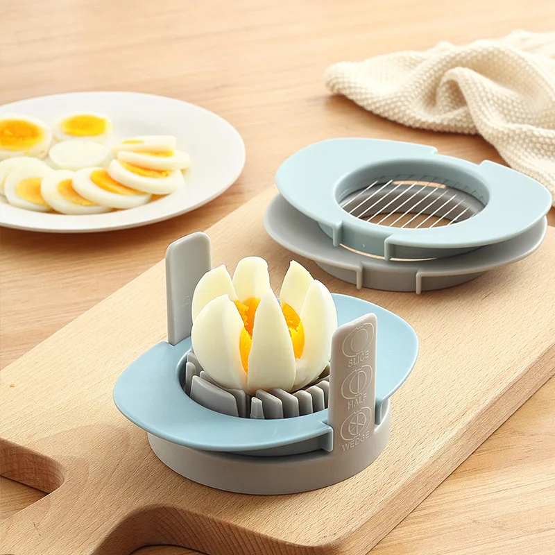 

Egg Slicer 3 In 1 Multifunctional Stainless Steel Cutting Wires Heavy for Eggs Strawberry Fruit Slicer with 3 Slicing Styles