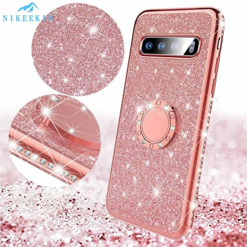 Алмазный блестящий чехол для Samsung M31S M51 M12 M11 M30S M21 J4 J6 A6 A8 Plus силиконовый Galaxy A12 A02S A10S