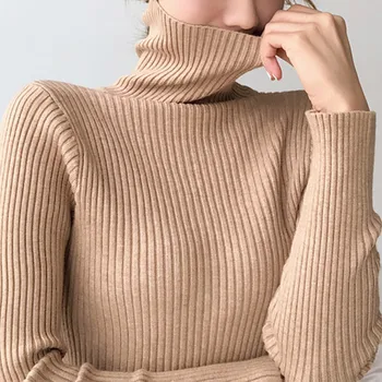 

Good Quality Comfy Turtleneck Sweater Women Autumn Korean Style Pullover Jumper Female 2019 Winter Knitted Sweaters Pollovers