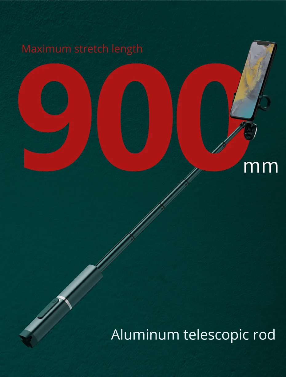 Bonola All Metal Portable Selfie Stick (8)