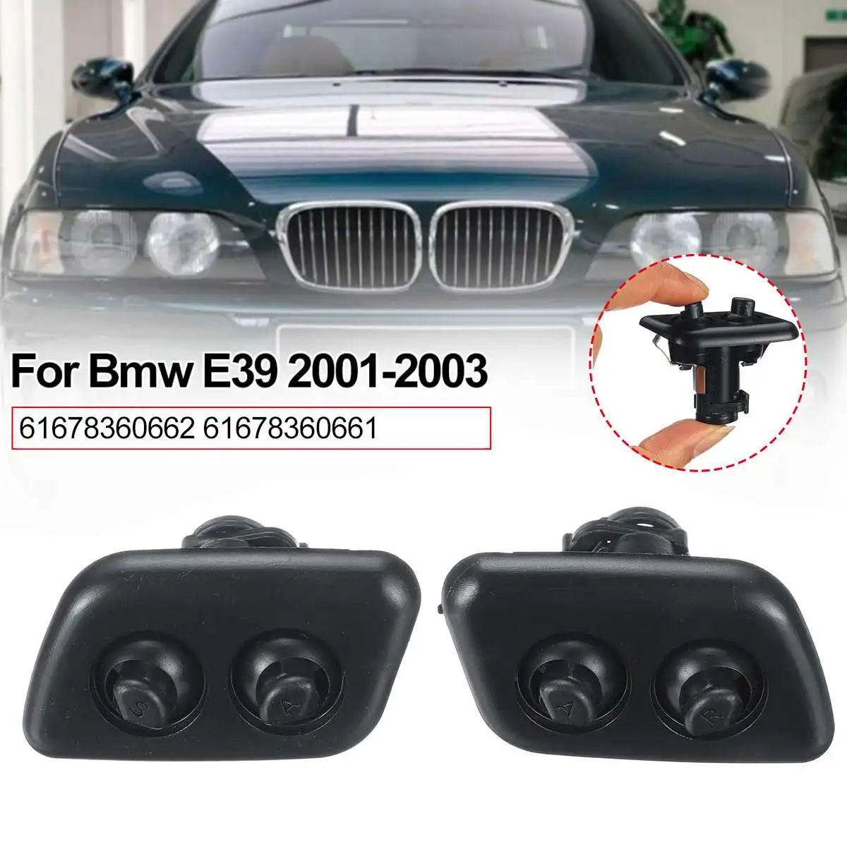 Headlight Washer Nozzle Automotive Left/Right Headlight Washer Nozzle