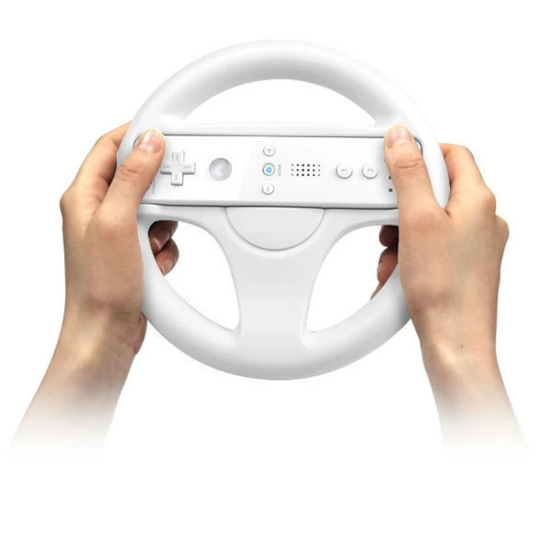 For Nintendo Wii Game Racing Steering Wheel Kart Remote Controller Plastic Innovative and ergonomic design racing steering wheel game controller accessories