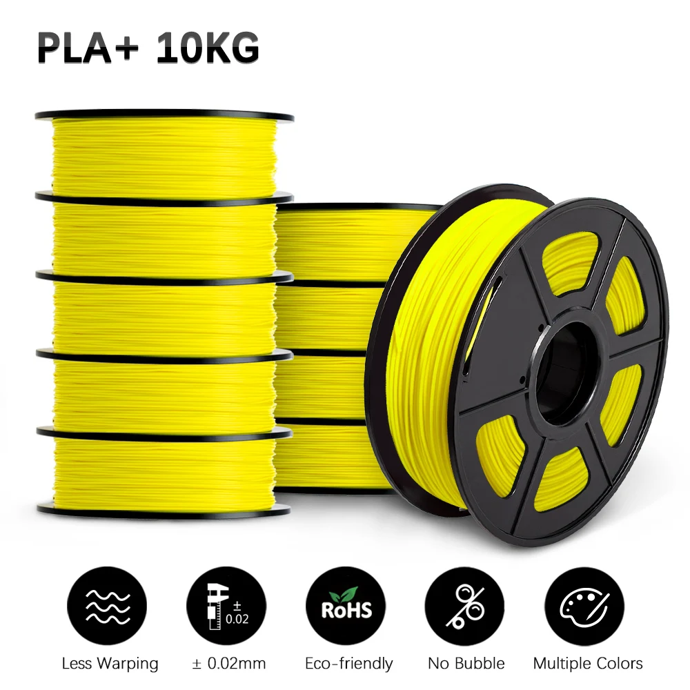 Pla Plus 3d Filament 3d Printer 1.75mm 10 Rolls / Set Refills Bendable