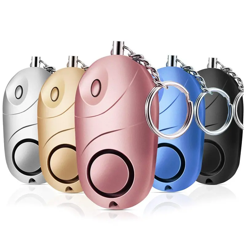

5 Pack Safe sound Personal Alarm, 130 db Emergency Safety Key Chain, Self-Defense Security Safe Sound Alarm Mini LED Flashlight