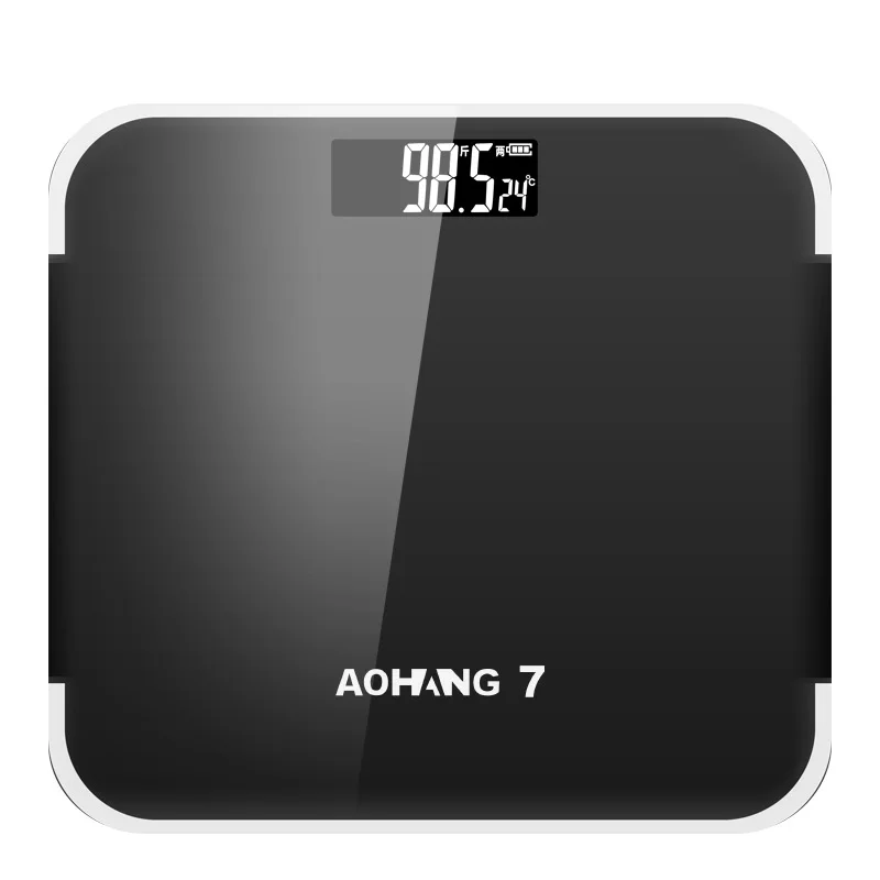 

USB Charging Smart Household Weighing Scale LCD Display Led Measure Room Temperature Household Smart Body Scale
