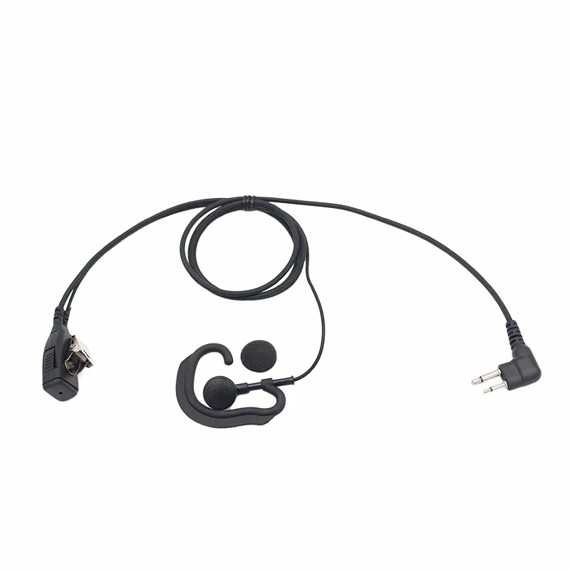 G Shape Clip-Ear Headset,Walkie Talkie Earpiece,for Motorola Two Way Radio,CP200, CP200D, CP185,DTR650,PR400,EP450,CLS1110,2 Pin