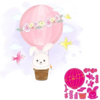 

Rabbit Metal Cutting Dies Lovely Animals Doll Stencil for DIY Scrapbooking Craft Cards Decoration