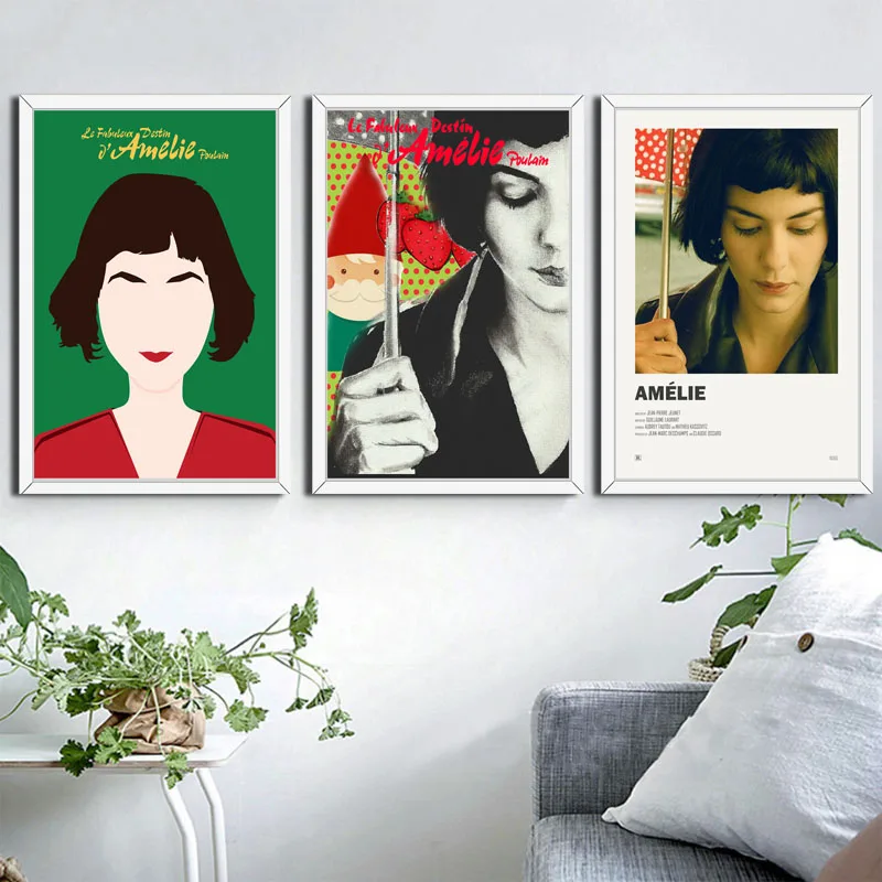 Amelie Classic Movie Art Painting Silk Canvas Poster Wall Home Decor