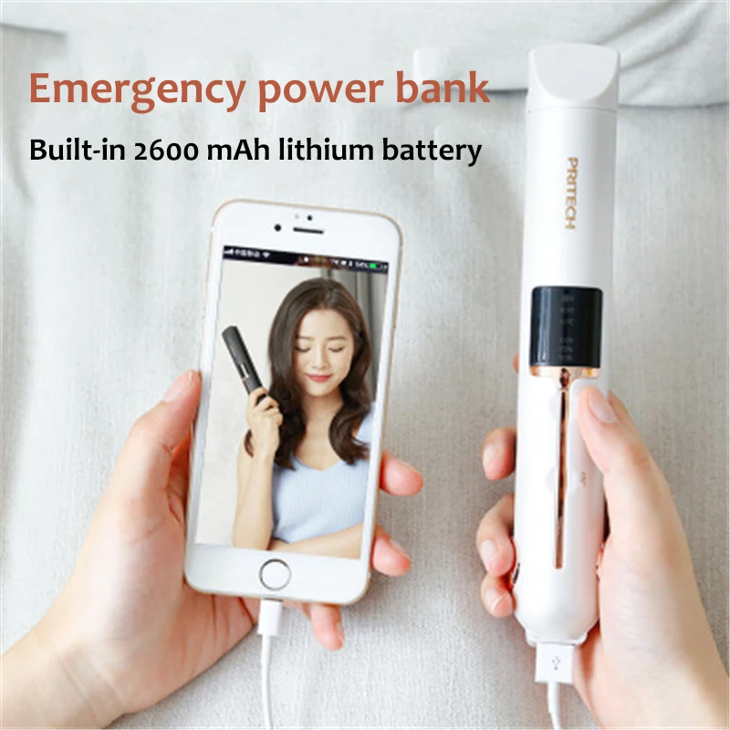 Xiaomi Youpin Mini plancha de pelo inalámbrica y compacta, plancha para  rizar el cabello, de doble uso, con carga USB, 18W|Planchas de pelo| -  AliExpress