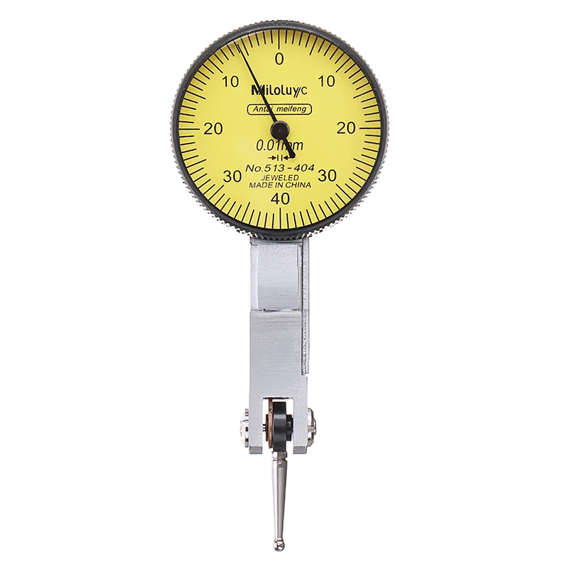 0-40-0 0.01mm Metric Dial Test Indicator With Red Jewel Measuring Precision Tool 0-40-0 0.01mm Metric Dial Test Indicator With Red Jewel Measuring Precision Tool