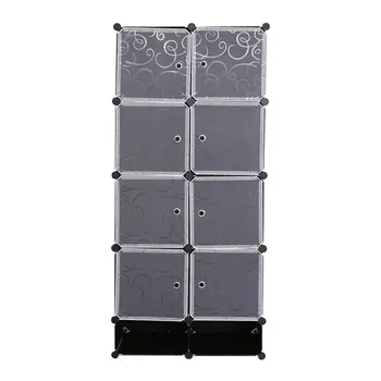 

CupboardMulti-function larger Waterproof Cabinet DIY Easy Install Reinforcement shoe storage Wardrobe Closet Hanging Save space