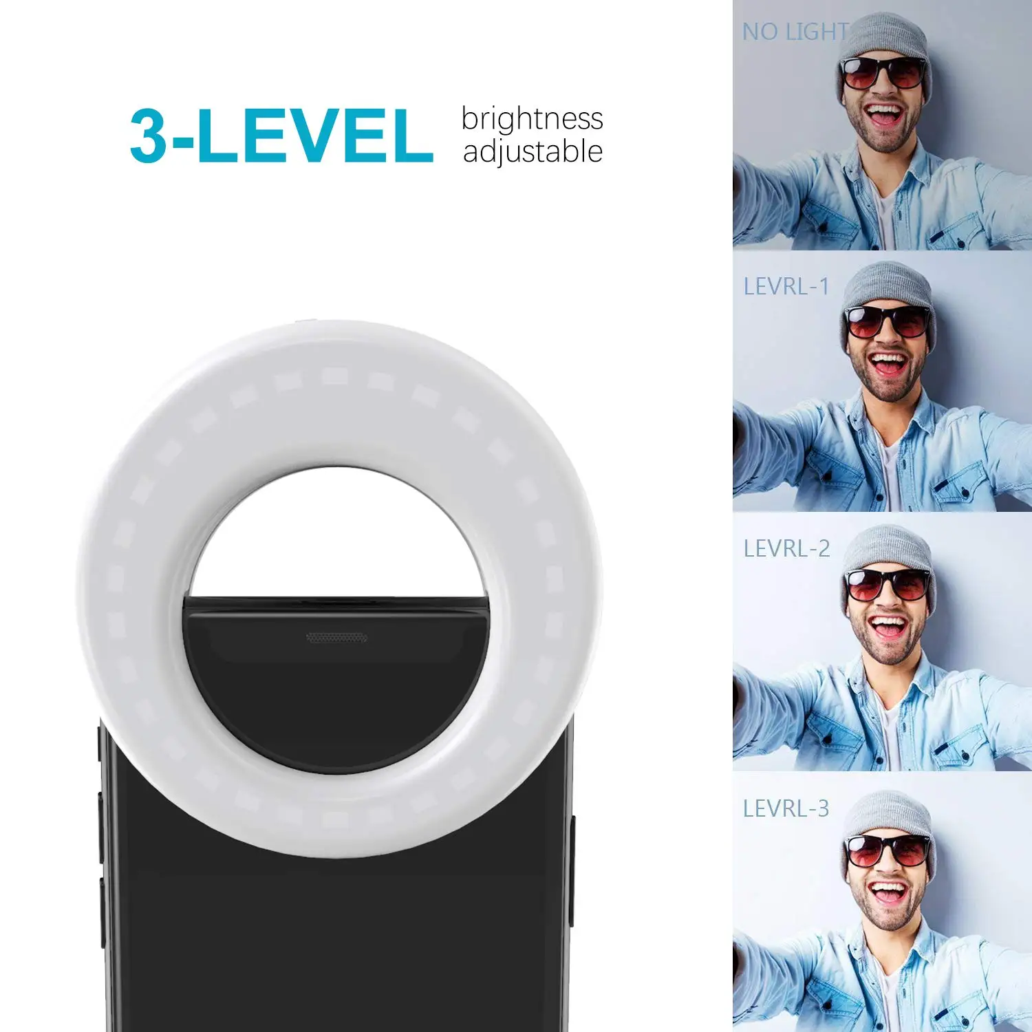 MAMEN Flash Led светильник для селфи с кольцом мобильного телефона фотосъемки