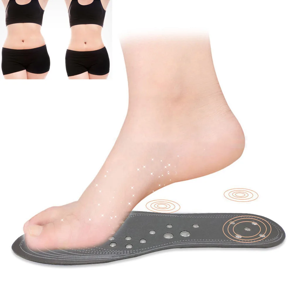 

18 magnets Magnetic Therapy Massage Insoles Unisex Foot Acupressure Shoe Pads Therapy Slimming Insoles for Weight Loss