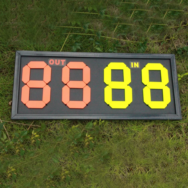 

Four-Sided Manual Football Substitution Board Referee for Football Substitution Board Large Size Replacement Card