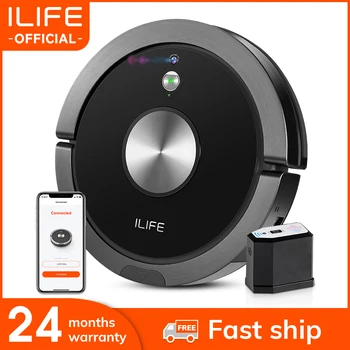 

ILIFE A9s Robot Vacuum Cleaner Vacuuming & Wet Mopping Smart APP Remote Control Camera Navigation Planned Cleaning Large Dustbin