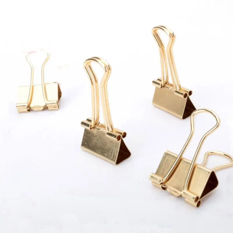 

Gold Binder Clips - Small - 3/4 Inch (19 mm) 25/Pack M17F