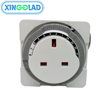 

Mechanical Timer Socket 15 Minutes 24 Hours Electronic Indicator Light Switch Adjustable Certification CE ROHS GS UK Plug 13A