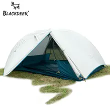 2 человека Модернизированный Сверхлегкий тент 20D нейлон с силиконовым покрытием ткань водонепроницаемый туристический рюкзак палатки Открытый Кемпинг 1,47 кг