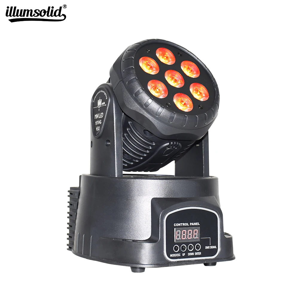 Led Moving Head DMX Wash 7x12w Mini Music Sound Light Stage Christmas Party lumiere Laser Show Disco Dj Dmx Rgbw | Освещение