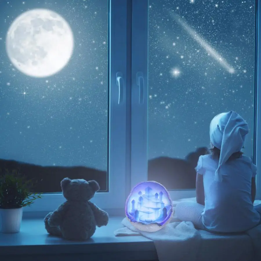 

Creative Night Light LED 3D Planet Shape 16 Colors Night Light Bedroom USB Charging Lamp with Remote Controller