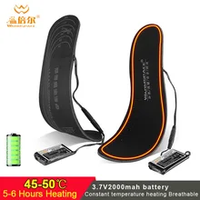 Зимняя Лыжная стелька стельки с перезаряжаемым подогревом стопы стельки для утепления тепловой электрический аккумулятор стельки с подогревом спорта на открытом воздухе