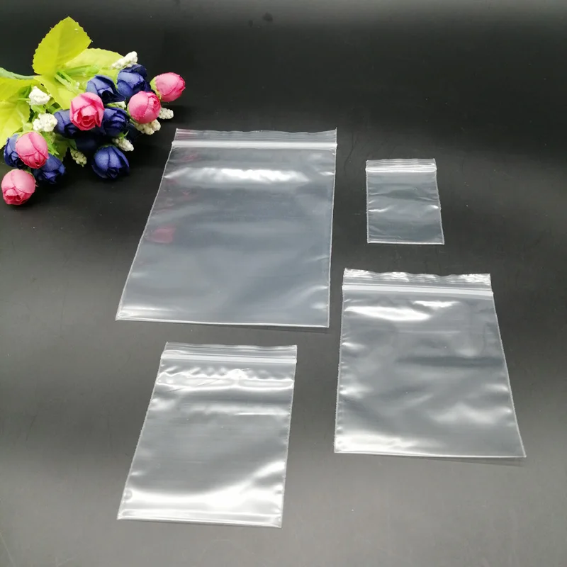 100pcs White Jewelry Storage Bag Clear Ziplock Plastic Bags For Gifts Wedding Jewelry Packaging Bags Reclosable Zip Lock Pouches 100pcs pack small close lock plastic bag resealable transparent bag shoe bag reclosable vacuum bag poly clear bags thickness