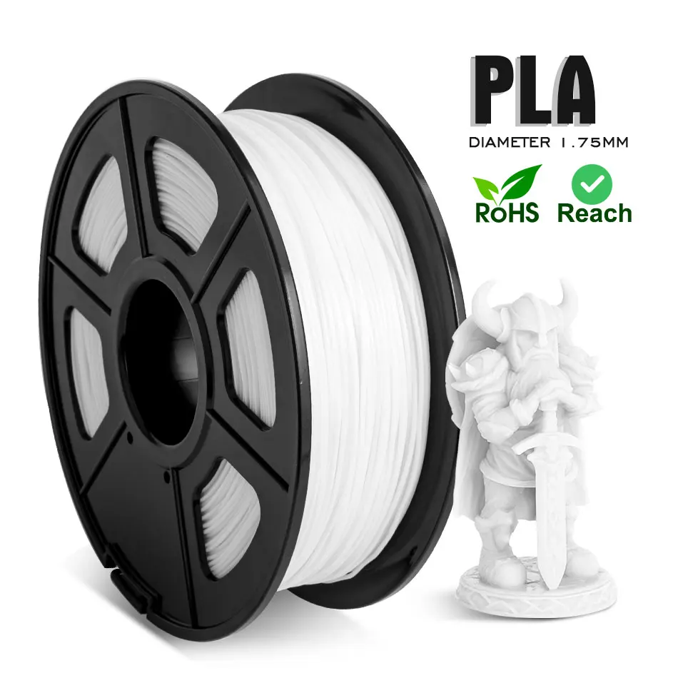 Enotepad PLA белая нить 1 кг точность +/ 0 02 мм 100% без пузырьков 75 3D принтер для печати