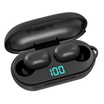 

H6 Wireless Bluetooth 5.0 TWS Mini Earbuds Digital Display Handsfree Headset R91A