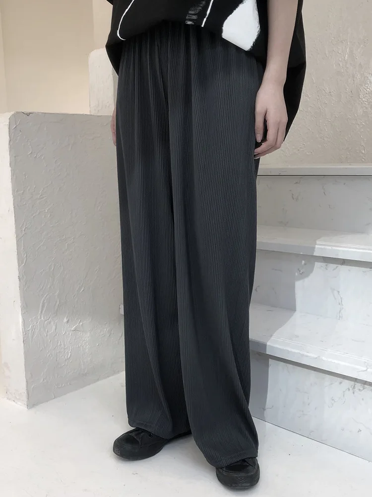 Women's Suit Trousers Spring And Autumn Classic Dark Department Loose Leisure Straight Tube Large Size High Waist Pants