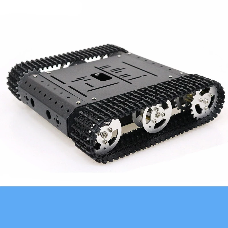 4WD металлический Смарт rc Танк шасси комплект TC100 гусеничный Роботизированный образование 4 шт. высокий крутящий момент DC Мотор скорость отзывы DIY для Arduino