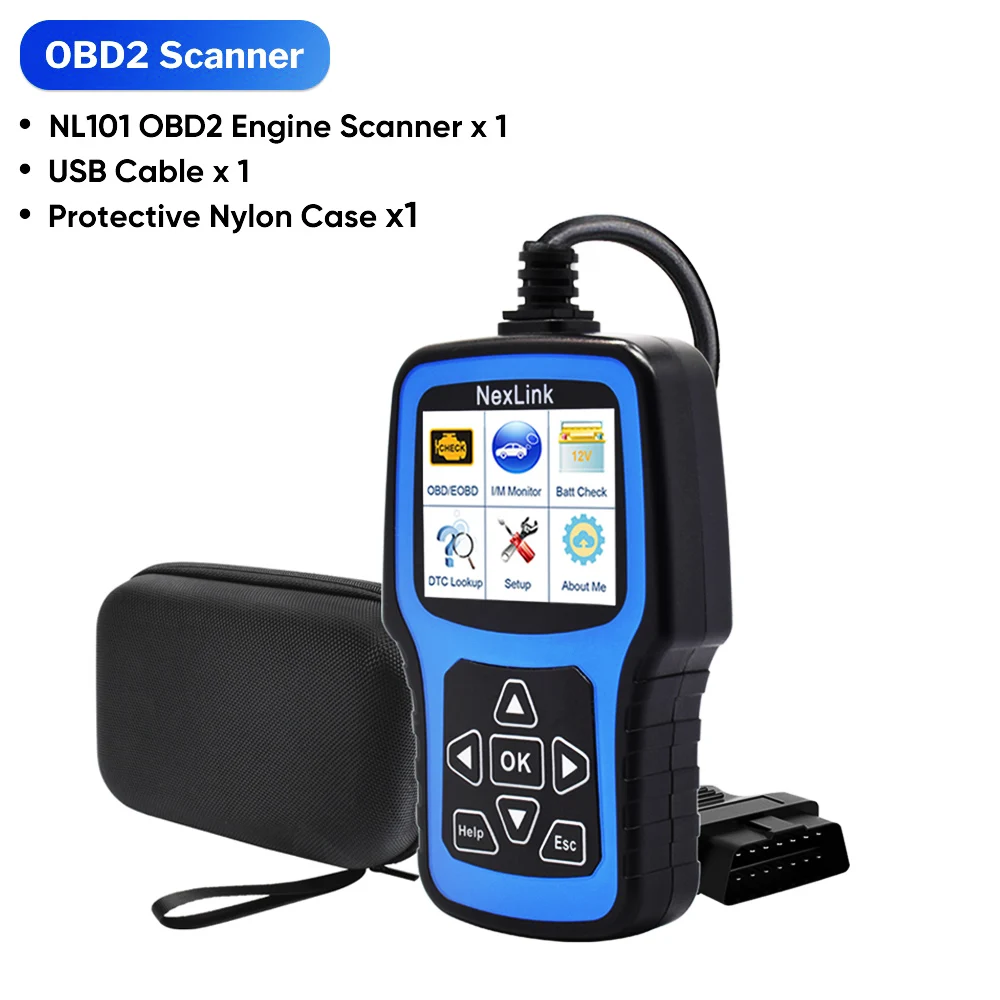 Deelife OBD2 диагностический инструмент автомобильный OBD 2 Автомобильный сканер Автоматическая диагностика Профессиональный считыватель кода для ODB II OBDII ODB2 EOBD - Цвет: Синий