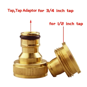 

8PCS/Set Brass Garden Lawn Water Hose Pipe Fitting Connector Tap Adaptor 12mm For Outdoor Power Washers