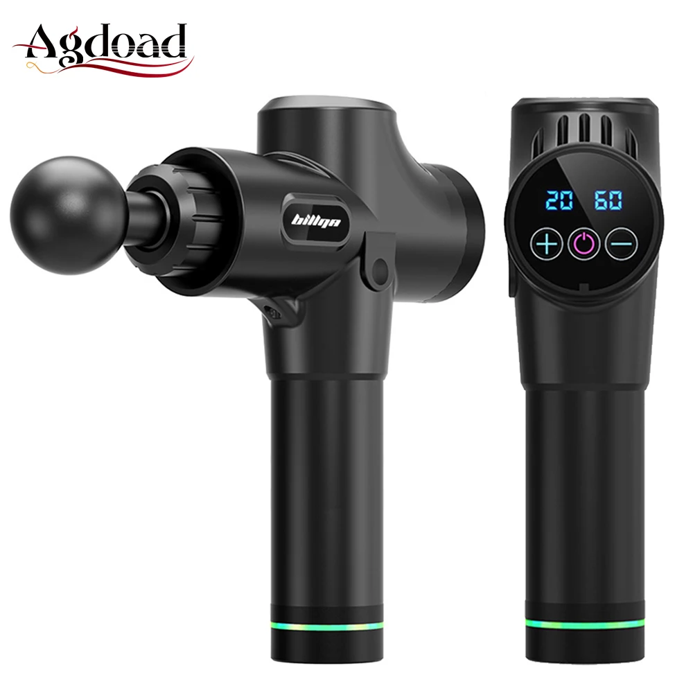 

20 Levels 4 Heads High Frequency Vibration Muscle Massage Gun for Muscle Training Exercising Relaxation Body Massager Gun