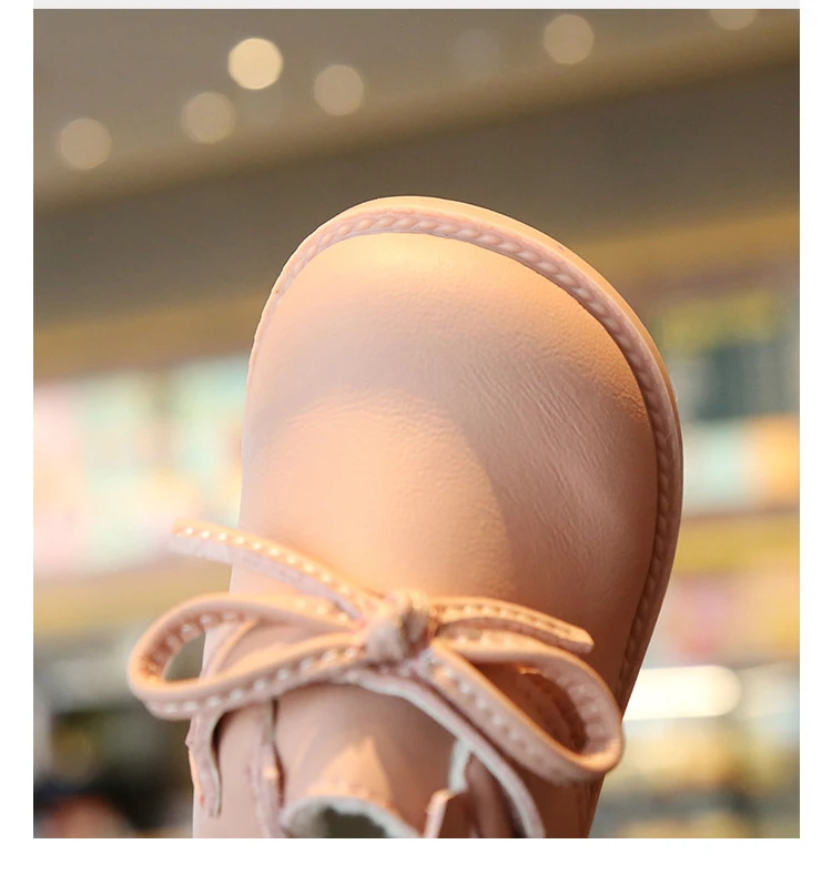 Winter Baby Girls Boots Infant Snow Boots Lace Non-slip Soft Bottom Warm Outdoor Baby Toddler Boots Kids Plush Cotton Shoes