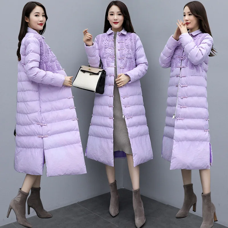 

2019 Winter Fashion And Personality by Age Versatile Loose-Fit Solid Color Western Style Slimming Elegant Cotton-padded Clothes/