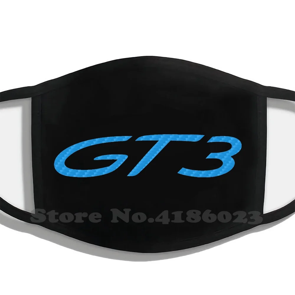 Gt3 /// мексиканские синие Углеродные мужские женские моющиеся черные маски Gt3Rs 911