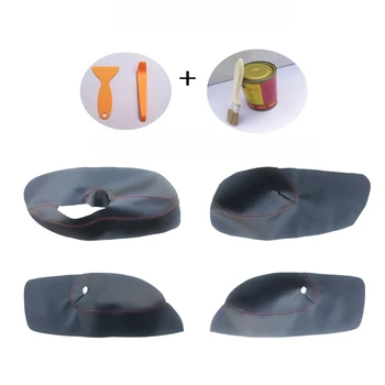 

Microfiber Leather Door Panel 4*Microfibre Leather Door Panel Armrest Cover For Bora G-olf 4 2002-2006