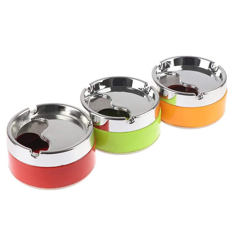 Detachable Rotatable Lid 360 Degree Free Rotation Stainless Steel Corrosion Resistance Cigarette Ashtray