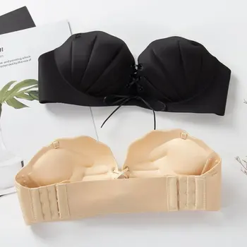 

Fashion Cozy Drawstring Padded Bra Underwear Women Push Up Bra Side Closure Female Sexy Invisible Bras