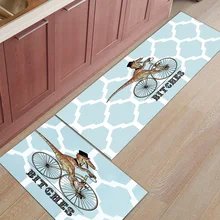 2 шт. Коврики для кухни динозавр рыцарь велосипедные коврики для входного пути ванная комната Гостиная дверные коврики домашний декор