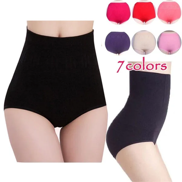 

Sexy Womens Shaper Pants High Waist Print Shaper Pants Tummy Control Body Solid Shaper Briefs Slimming Pants