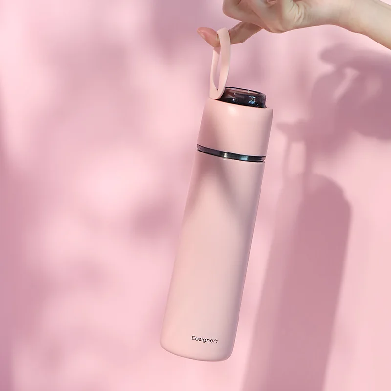 

Insulated Cup Children Students INS Simple Portable Water Bottle Creative Cool Trend shui bei ping Small