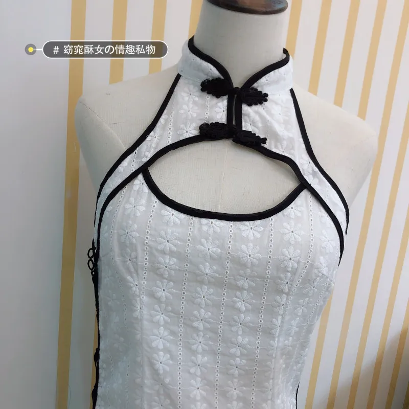 Cheongsam костюмы для косплея экзотические прозрачные слинг ночная рубашка горничной сексуальное женское белье Платье женское длинное платье кружевные платья Qipao