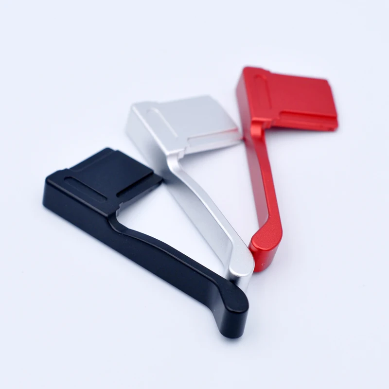 Pollice In Su Hot Shoe Grip Per Fotocamera Fuji Fujifilm X100V Nero Rosso Argento Alluminio