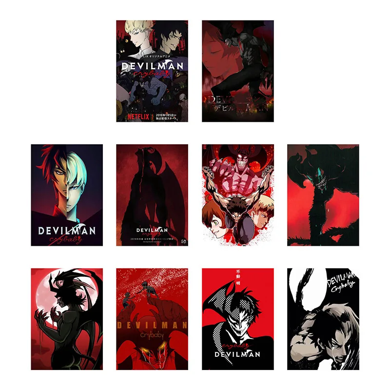 Devilman Crybaby Японский Аниме Комикс фильм подарок масляная живопись постер печать на