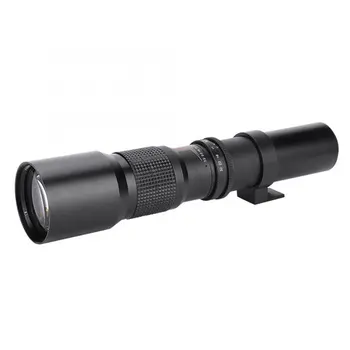 

500mm-f8 Manual Fixed Focus Lens Super Telephoto Lens for Canon Nikon DSLR Cameras Camera Accessories