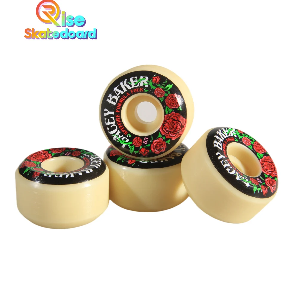 Original Spitfire F4 Wheels Professional Action Skateboard  Wheel With High Hardness And Elasticity101DU53MM 4pcs/Set