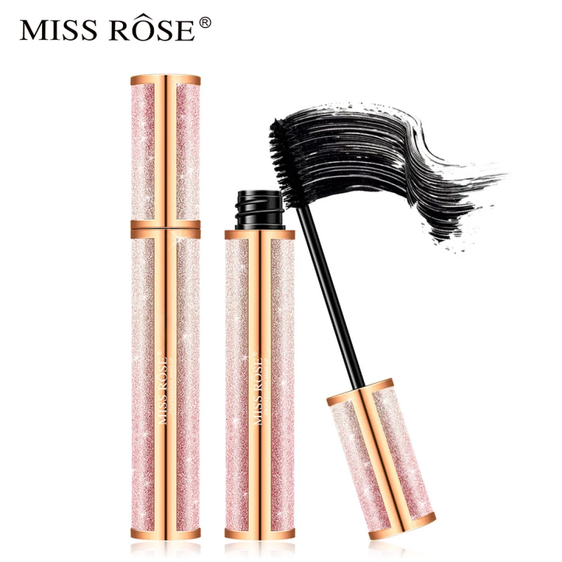 MISS ROSE, 3D тушь Rimel, Водостойкая тушь для ресниц, удлиняющая, стойкая, черная, толстая, Подкручивающая тушь для ресниц, косметика для глаз, инструмент TSLM1