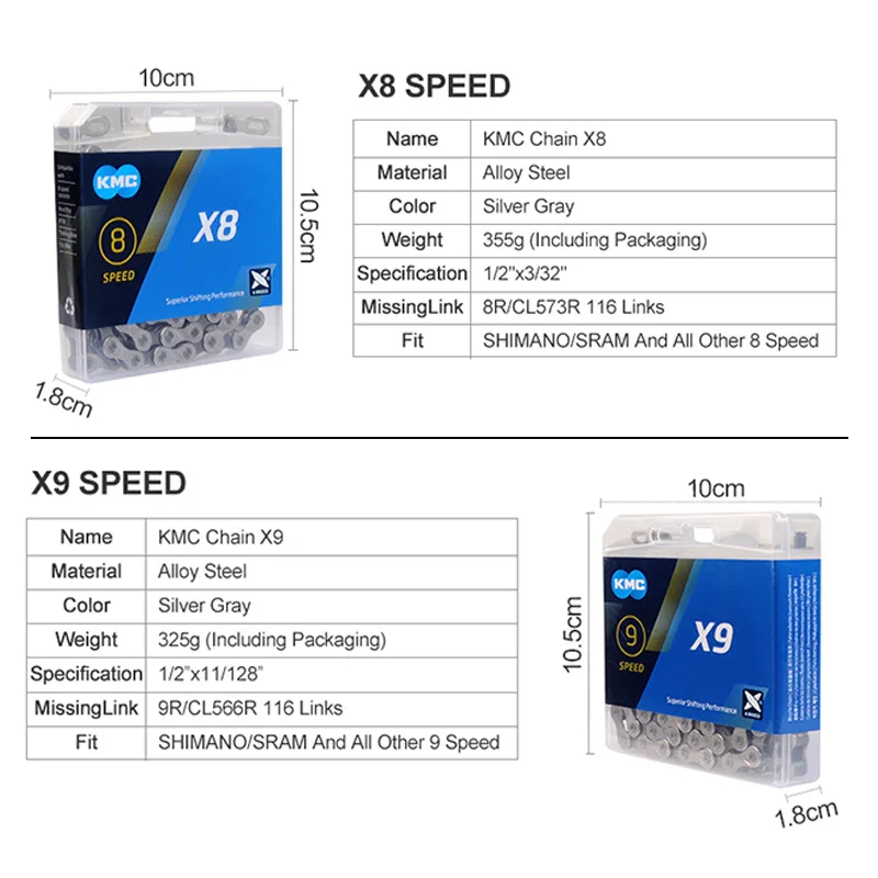 КМК цепи велосипеда X8 X9 X10 X11 инструмент для демонтажа цепи велосипеда(116/118 ссылки MTB велосипед кассета с цепью Велоспорт подходит для Shimano SRAM 8/9/10/11s переключатель