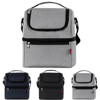 

Simple And Stylish Thermo Lunch Bags Thermal Lunch Box For Kids Food Bag Picnic Bag Handbag Cooler Insulated Lunch Box